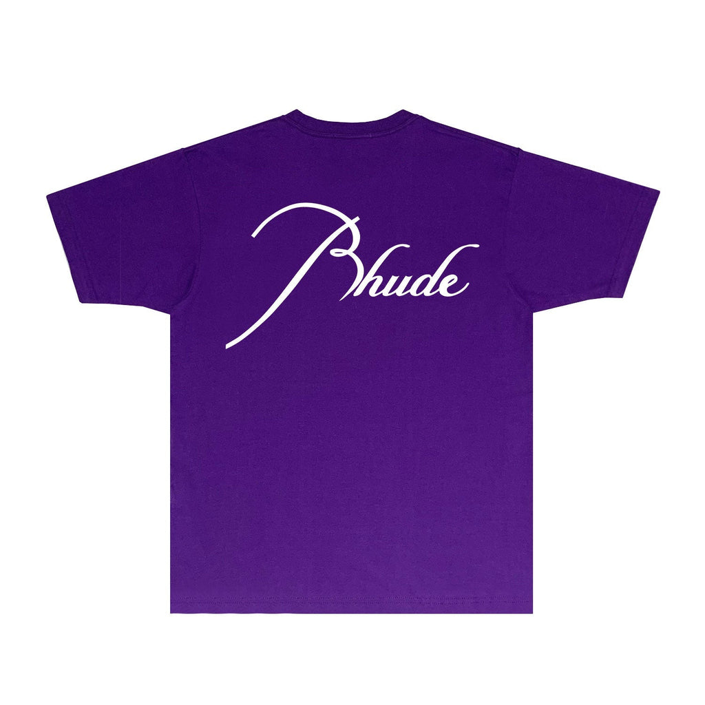 Rhude T-shirts Printed Trendy Pure Cotton